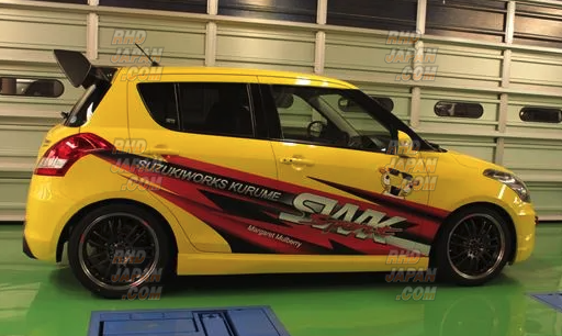 S.W.K. Suzuki Works Kurume SWK Premium Wing FRP Black Gel Coat